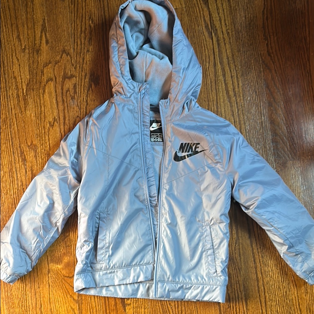 Nike Kids' Blue Hooded Jacket